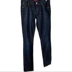 RSQ Paris Skinny Dark Wash Whiskered Jeans 9Rx31